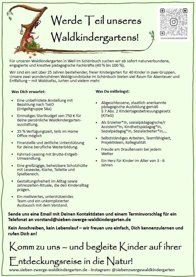 Stellenanzeige